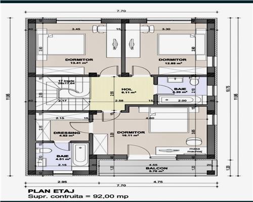 Vila la Rosu de Vanzare în Zona 9 Mai, Langa Lac – Oportunitate Ideala pentru Personalizarea Propriei Locuinte, cu Suprafata Generoasa si Priveliste