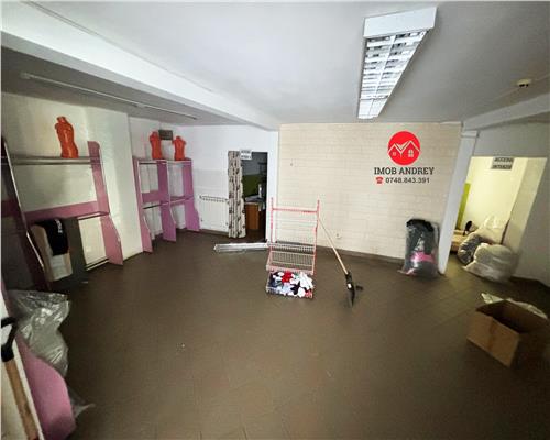 Spatiu comercial 190 mp, vitrina mare, vad comercial 15+ ani, 1700€/luna