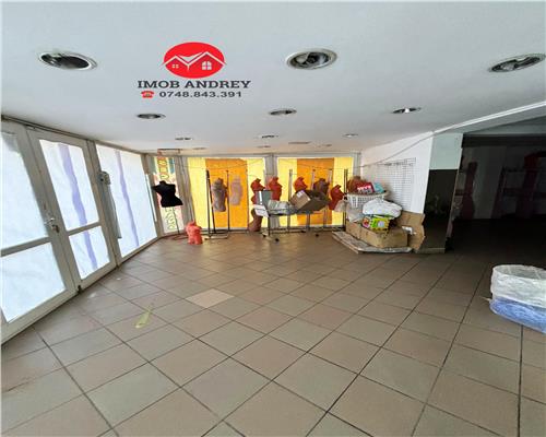 Spatiu comercial 190 mp, vitrina mare, vad comercial 15+ ani, 1700€/luna